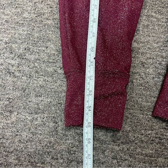 Savage X Fenty Sleep & Shine Hooded Jumpsuit Red Cocoa Size S Burgundy Glitter - Picture 14 of 15